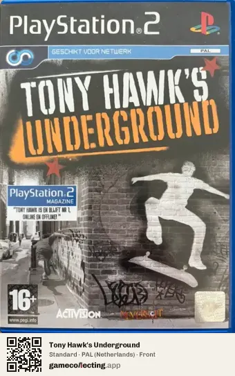 Tony Hawk's Underground PlayStation 2, Netherlands box front