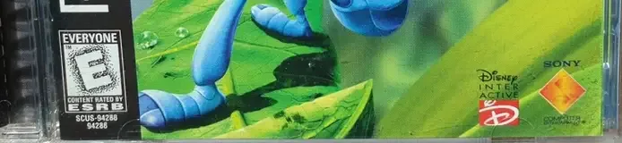 A Bug's Life, the ESRB box on its front