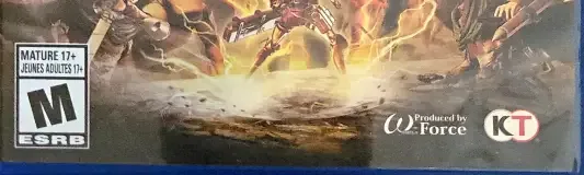 Attack on Titan 2: Final Battle, the ESRB box on its front