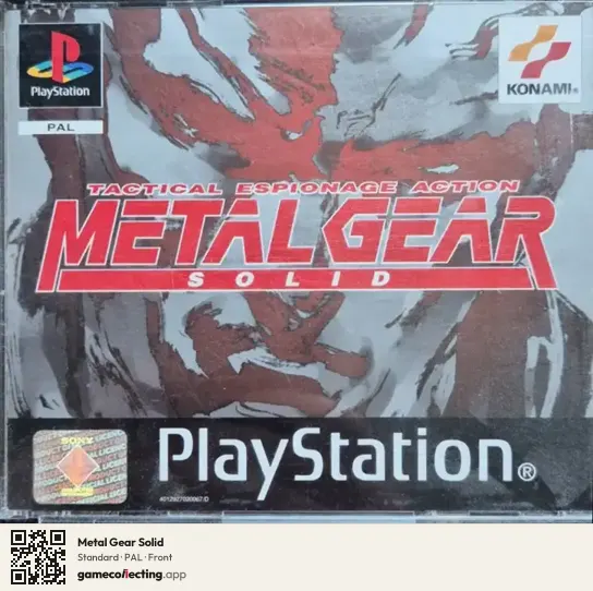 Metal Gear Solid PlayStation, PAL box front