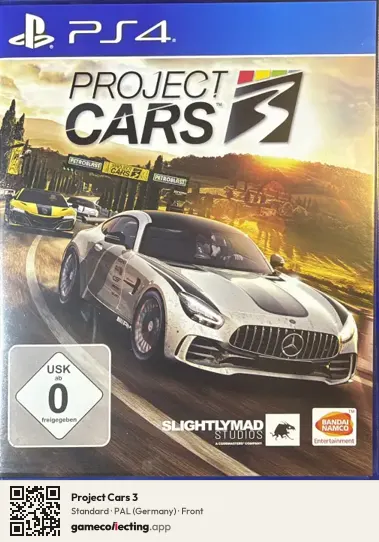 Project Cars 3 PlayStation 4, Germany box front