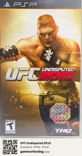 UFC Undisputed 2010 PlayStation Portable, NTSC box front