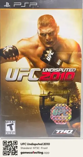 UFC Undisputed 2010 PlayStation Portable, NTSC box front