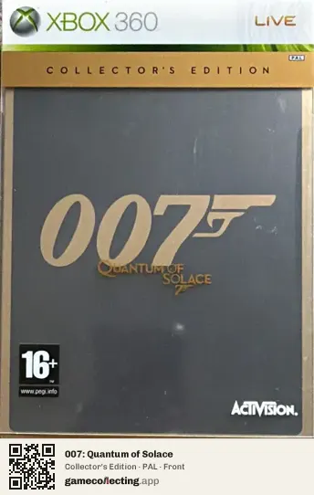 007: Quantum of Solace Xbox 360, PAL box front