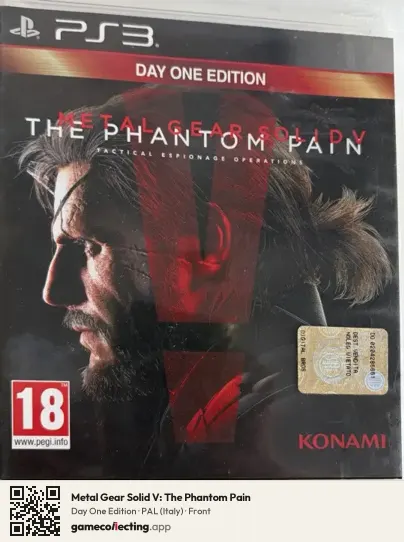 Metal Gear Solid V: The Phantom Pain PlayStation 3, Italy box front