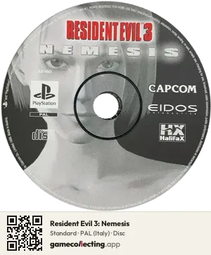 Resident Evil 3: Nemesis PlayStation, PAL disc