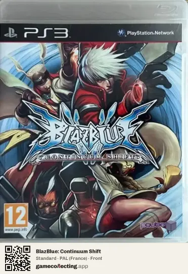 BlazBlue: Continuum Shift PlayStation 3, France box front