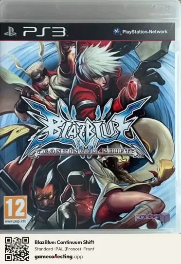 BlazBlue: Continuum Shift PlayStation 3, France box front