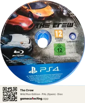 The Crew PlayStation 4, PAL disc