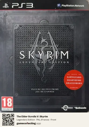 The Elder Scrolls V: Skyrim PlayStation 3, France box front