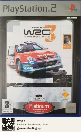 WRC 3 PlayStation 2, France box front