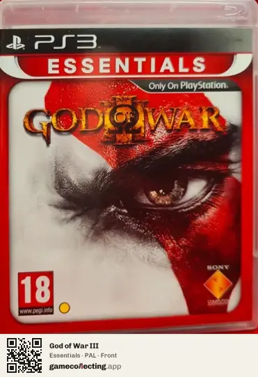 God of War III PlayStation 3, PAL box front