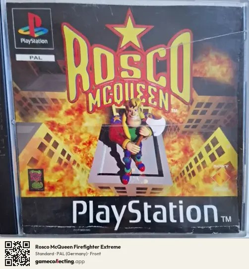 Rosco McQueen Firefighter Extreme PlayStation, Germany box front