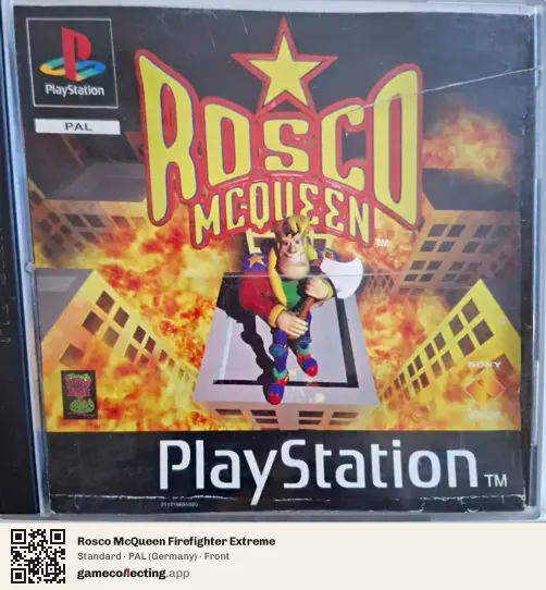 Rosco McQueen Firefighter Extreme PlayStation, Germany box front