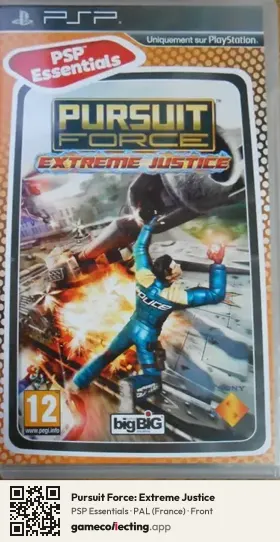 Pursuit Force: Extreme Justice PlayStation Portable, France box front