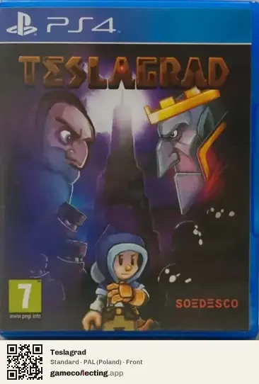 Teslagrad PlayStation 4, Poland box front