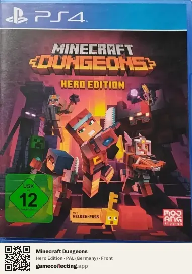 Minecraft Dungeons PlayStation 4, Germany box front