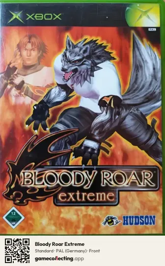Bloody Roar Extreme Xbox, Germany box front