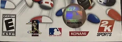 MLB Power Pros 2008, the ESRB box on its front
