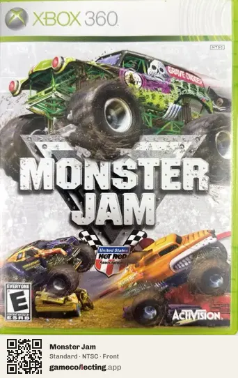 Monster Jam Xbox 360, NTSC box front