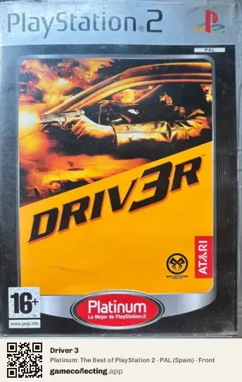 Driver 3 PlayStation 2, Spain box front