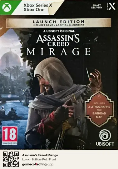 Assassin's Creed Mirage Xbox Series X, PAL box front