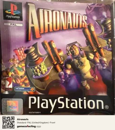 Aironauts PlayStation, United Kingdom box front