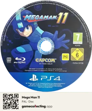 Mega Man 11 PlayStation 4, PAL disc