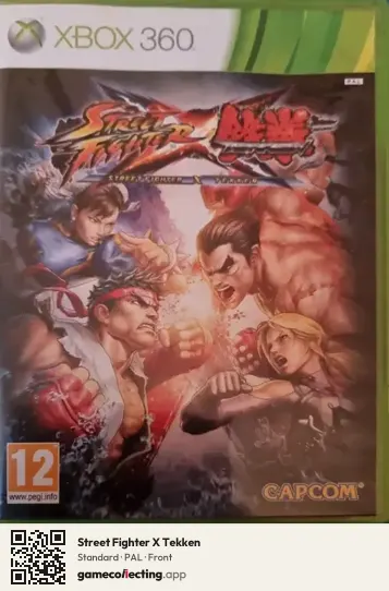 Street Fighter X Tekken Xbox 360, PAL box front