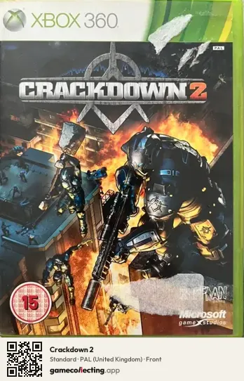 Crackdown 2 Xbox 360, United Kingdom box front