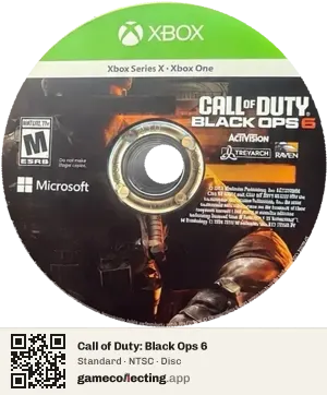 Call of Duty: Black Ops 6 Xbox One, NTSC disc