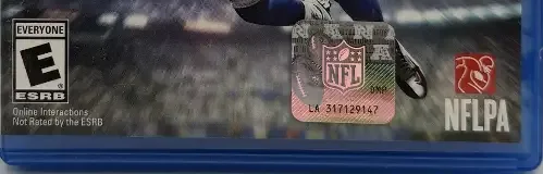 Madden NFL 16, the ESRB box on its front