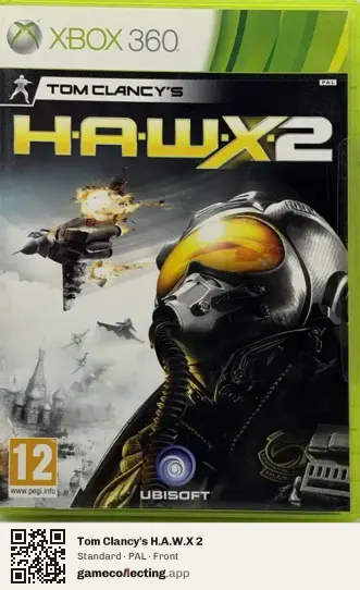 Tom Clancy's H.A.W.X 2 Xbox 360, PAL box front