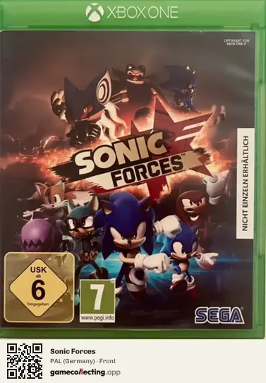Sonic Forces Xbox One, Germany box front