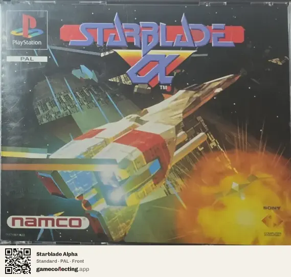 Starblade Alpha PlayStation, PAL box front