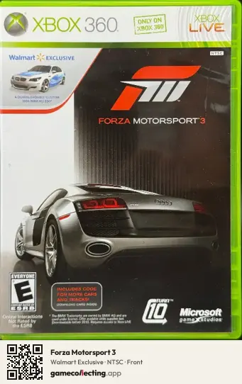 Forza Motorsport 3 Xbox 360, NTSC box front