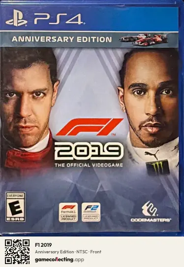 F1 2019 PlayStation 4, NTSC box front