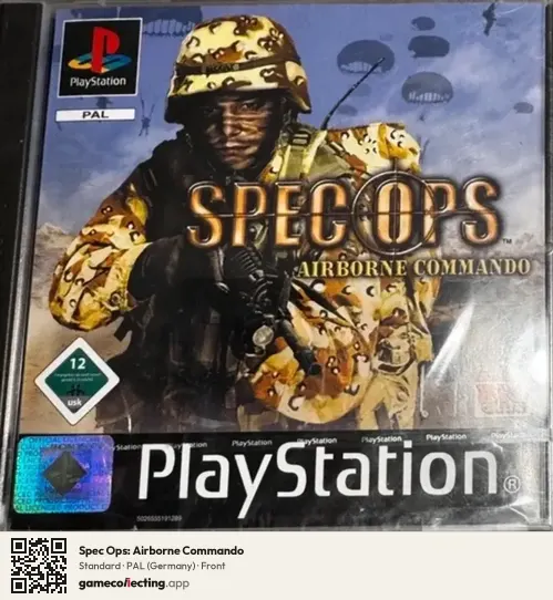 Spec Ops: Airborne Commando PlayStation, Germany box front