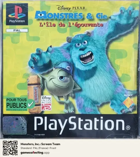 Monsters, Inc.: Scream Team PlayStation, France box front