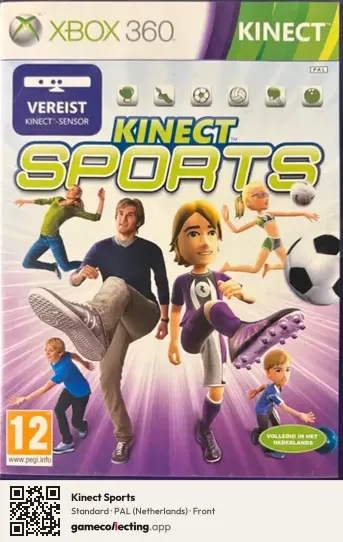 Kinect Sports Xbox 360, Netherlands box front