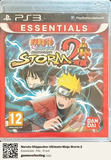 Naruto Shippuden: Ultimate Ninja Storm 2 PlayStation 3, PAL box front