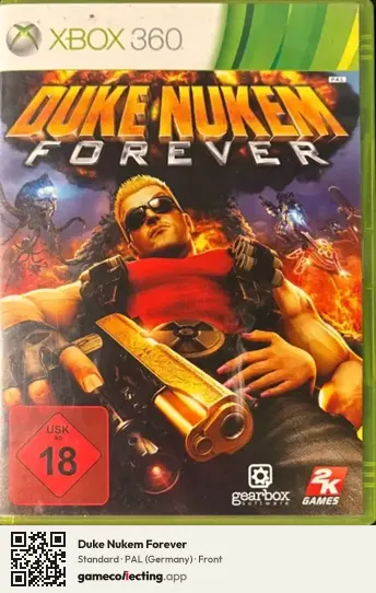 Duke Nukem Forever Xbox 360, Germany box front