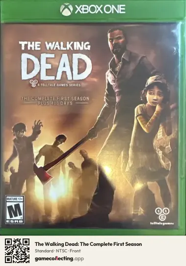 The Walking Dead: The Complete First Season Xbox One, NTSC box front