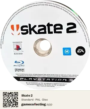 Skate 2 PlayStation 3, PAL disc