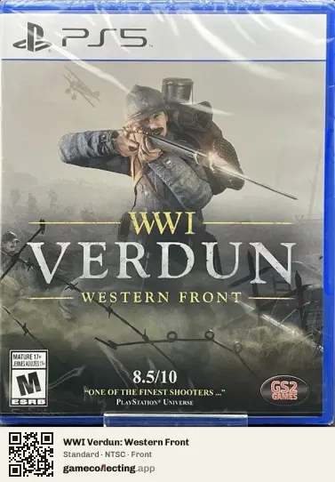 WWI Verdun: Western Front PlayStation 5, NTSC box front