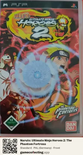 Naruto: Ultimate Ninja Heroes 2: The Phantom Fortress PlayStation Portable, Germany box front