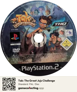 Tak: The Great Juju Challenge PlayStation 2, PAL disc