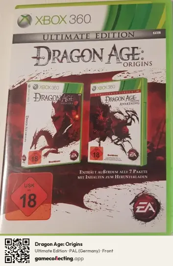 Dragon Age: Origins Xbox 360, Germany box front