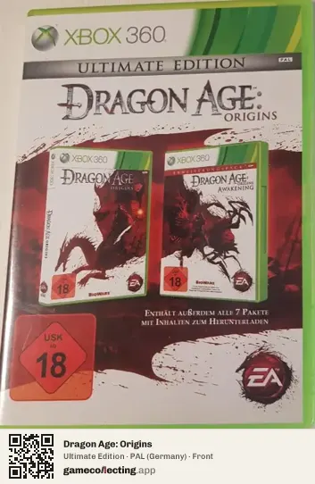 Dragon Age: Origins Xbox 360, Germany box front