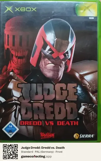 Judge Dredd: Dredd vs. Death Xbox, Germany box front